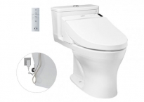 Bồn cầu 1 khối kết hợp nắp điện tử TOTO MS864W6 (WASHLET)