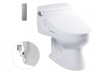 Bồn cầu 1 khối kết hợp nắp điện tử TOTO MS864W11 (WASHLET)