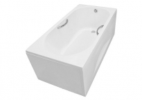 Bồn tắm xây TOTO PAY1515HVC#W / TVBF411 (Nhựa - Có yếm - Tay vịn)