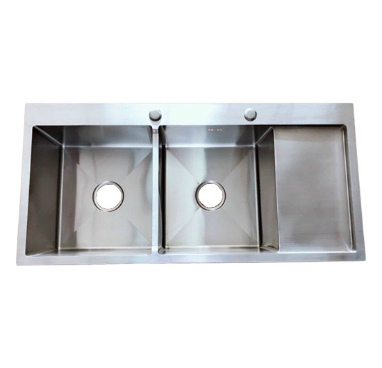 Chậu rửa chén Handmade 2 hộc 1 cánh AVH 10048-I2 (Inox 201)