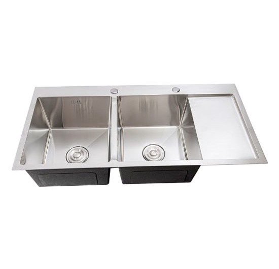 Chậu rửa chén Handmade 2 hộc 1 cánh AVH 10048-I2 (Inox 201)