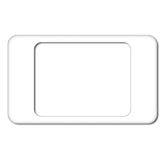 Mặt viền đơn màu trắng kiểu Iphone MPE A20-IP