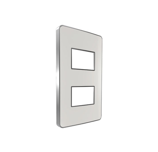 Mặt hai thiết bị MPE A602S (viền bạc)