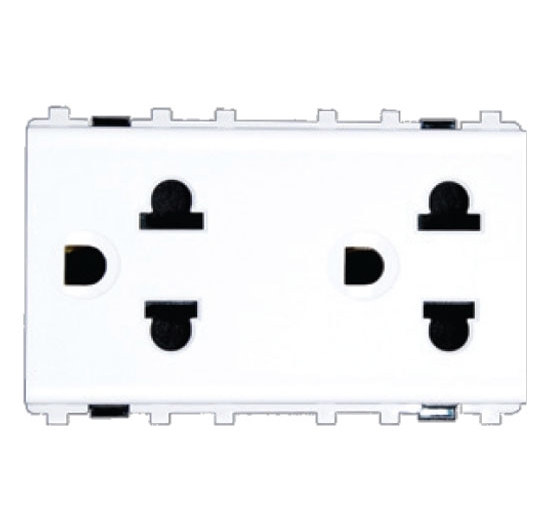 Ổ cắm đôi 3 chấu MPE A7UES2