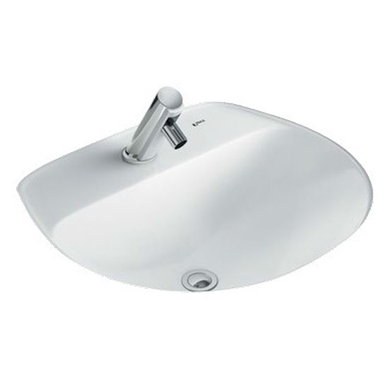 Chậu rửa mặt Lavabo âm bàn (âm mặt đá) Inax AL-2094V (Men AQUA CERAMIC)