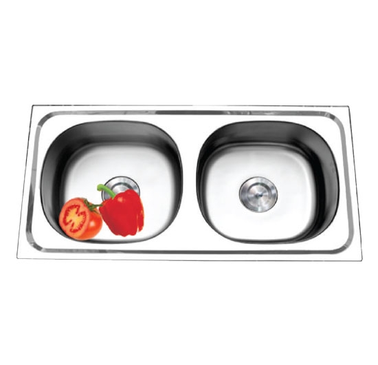 Chậu rửa chén 2 hộc đều Toàn Mỹ AS2-0 (Inox 304)