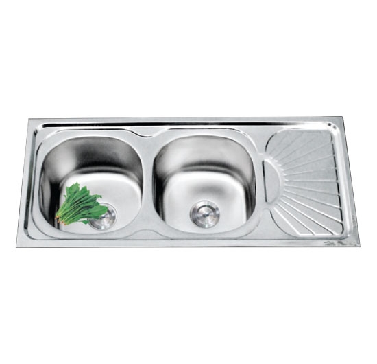 Chậu rửa chén 2 hộc 1 cánh Toàn Mỹ AS2-A (Inox 304)