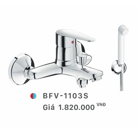 Vòi sen tắm nóng lạnh (Củ sen) Inax BFV-1103S