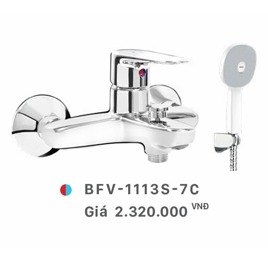 Vòi sen tắm nóng lạnh (Củ sen) Inax BFV-1113S-7C