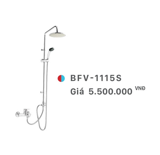 Sen cây tắm đứng nóng lạnh Inax BFV-1115S