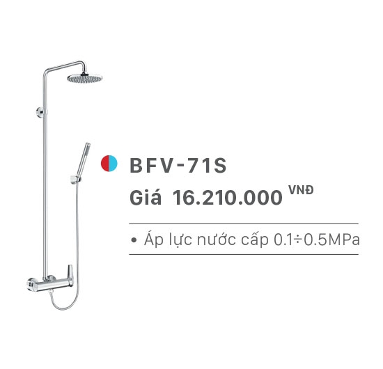 Sen cây tắm đứng nóng lạnh Inax  BFV-71S
