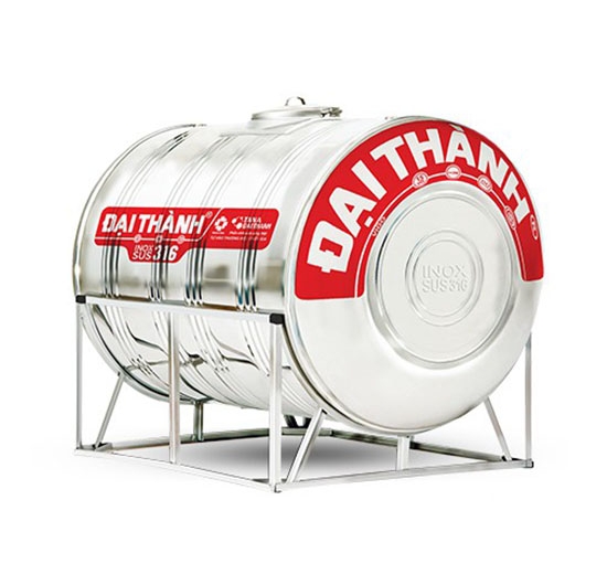 Bồn nước Inox Đại Thành 500L Nằm - SUS 316 