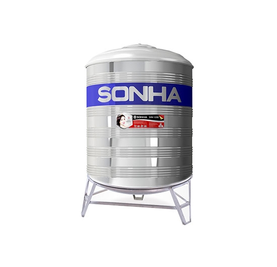 Bồn nước Inox Sơn Hà 1500L Đứng - SUS 304