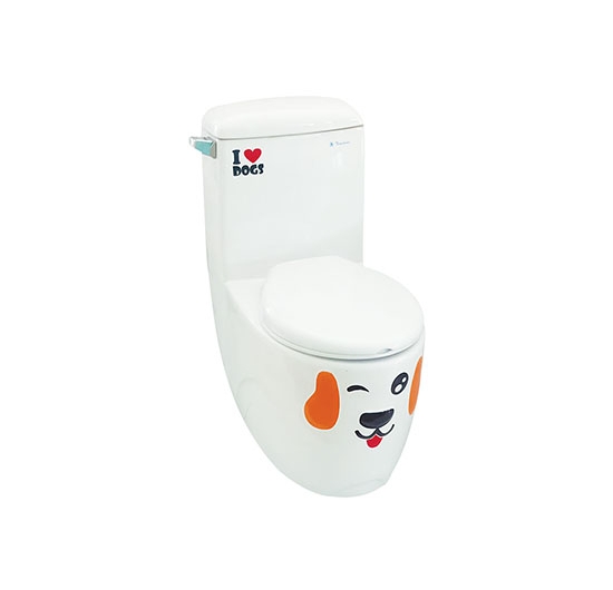 Cầu trẻ em Thiên Thanh 1 khối PUPPY (2 nhấn, Nắp rơi êm)