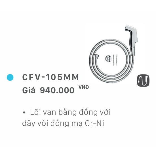 Vòi xịt vệ sinh Inax CFV-105MM