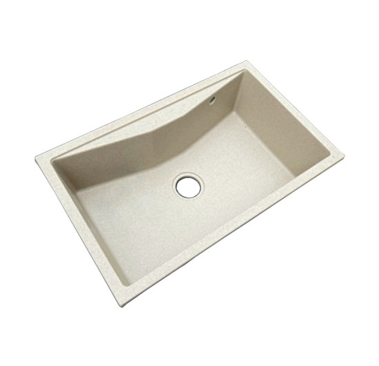 Chậu rửa chén đá 1 hộc AVH M01-VK (Vàng kem)