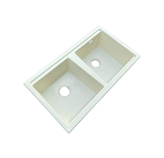 Chậu rửa chén đá 2 hộc đều AVH M05-T (Trắng)