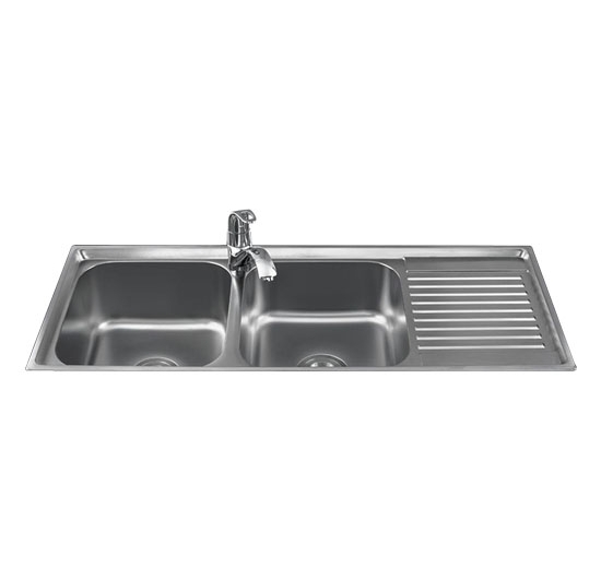 Chậu rửa chén 2 hộc 1 cánh Sơn Hà S105D.X.2.3 (Inox 304)