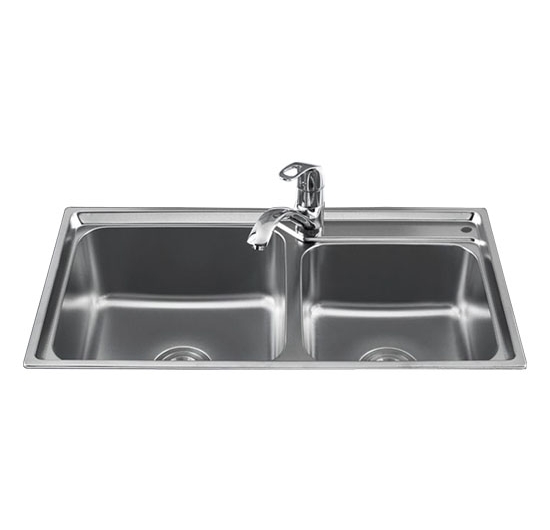 Chậu rửa chén 2 hộc Sơn Hà S80D.X.2.3 (Inox 304) 