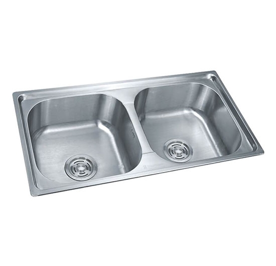 Chậu rửa chén 2 hộc Toàn Thắng Sơn Hà T7541 (Inox 201)