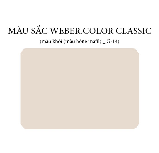Keo chà ron Weber.color classic G-14 (Khói - Hồng mafil) (1kg)