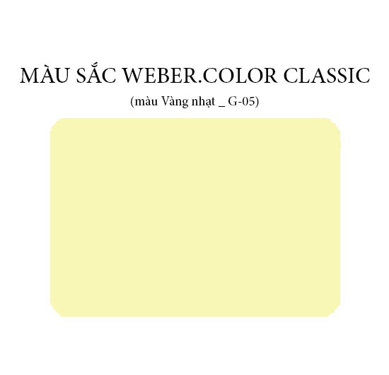 Keo chà ron Weber.color classic G-05 (Vàng nhạt) (1kg)