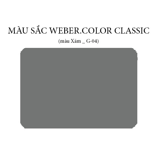 Keo chà ron Weber.color classic G-04S (Xám) (1kg)