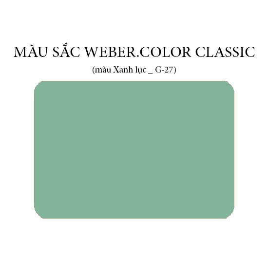 Keo chà ron Weber.color classic G-27 (Xanh lục) (1kg)
