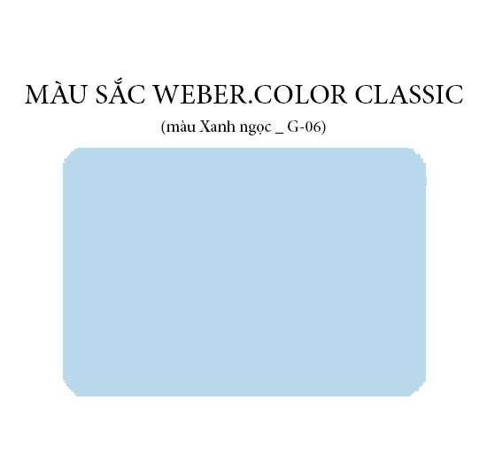 Keo chà ron Weber.color classic G-06 (Xanh ngọc) (1kg)