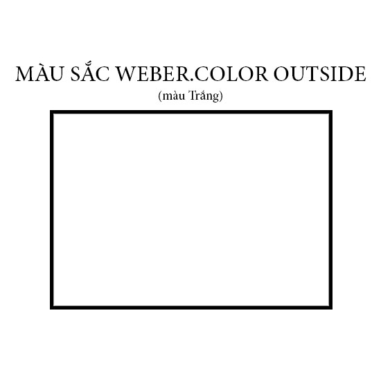 Keo chà ron Weber.color Outside (Trắng) (1kg)