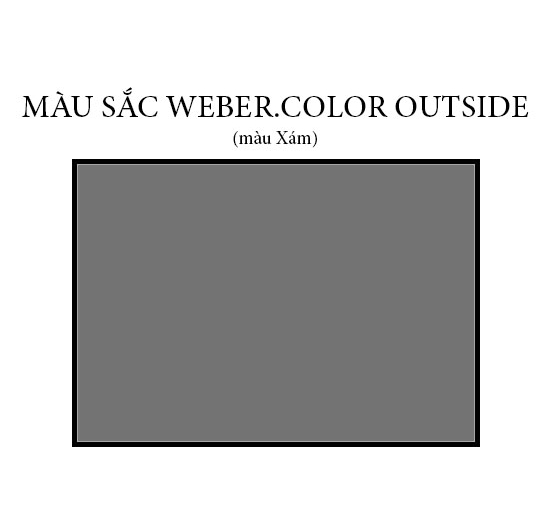 Keo chà ron Weber.color Outside (Xám) (1kg)