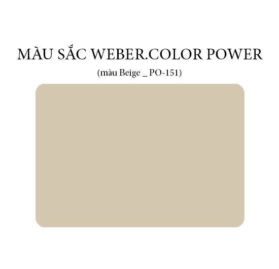 Keo chà ron Weber.color Power PO-151 (Beige) (1kg)