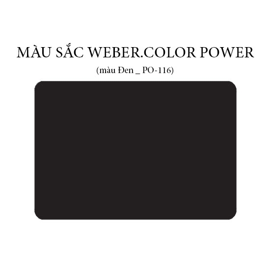 Keo chà ron Weber.color Power PO-116 (Đen) (1kg)