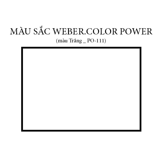 Keo chà ron Weber.color Power PO-111S (Trắng) (1kg)