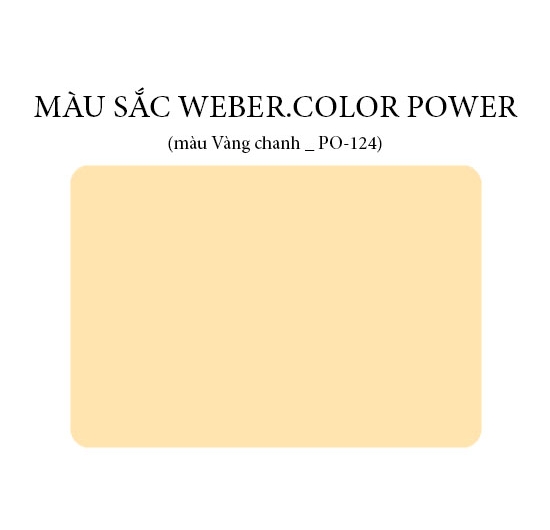 Keo chà ron Weber.color Power PO-124 (Vàng chanh) (1kg)