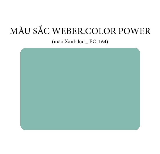 Keo chà ron Weber.color Power PO-164 (Xanh lục) (1kg)