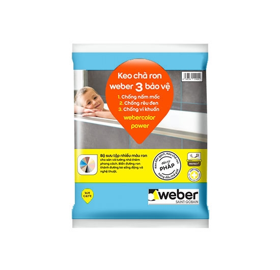Keo chà ron Weber.color Power PO-132 (Xanh ngọc) (1kg)