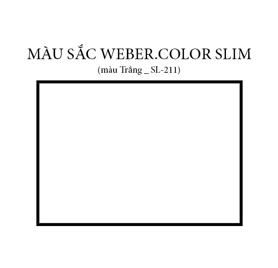 Keo chà ron Weber.color Slim SL-211 (Trắng) (1kg)