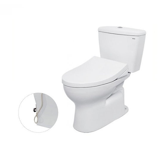 Bồn cầu TOTO 2 khối CS300DRE4 (Nắp rửa cơ Ecowasher)