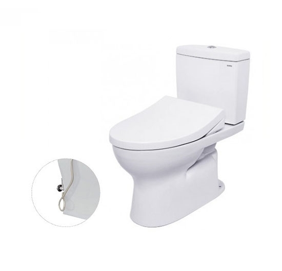 Bồn cầu TOTO 2 khối CS320DRE4 (Nắp rửa cơ Ecowasher)