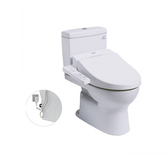 Bồn cầu 2 khối kết hợp nắp điện tử TOTO CS320DRW7 (WASHLET)