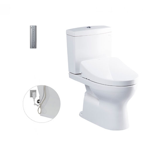 Bồn cầu 2 khối kết hợp nắp điện tử TOTO CS320PDRW11 (WASHLET)