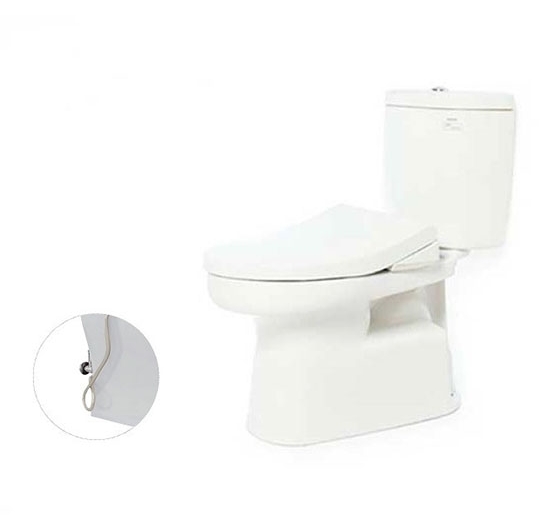 Bồn cầu TOTO 2 khối CS351DE4 (Nắp rửa cơ Ecowasher)