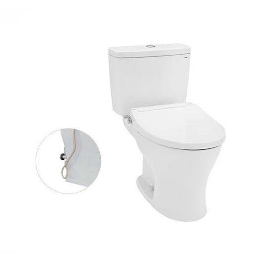 Bồn cầu TOTO 2 khối CS735DE2 (Nắp rửa cơ Ecowasher)