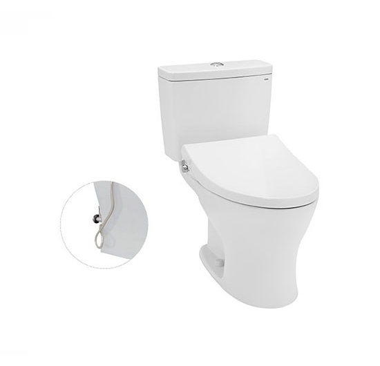 Bồn cầu TOTO 2 khối CS735DE4 (Nắp rửa cơ Ecowasher)