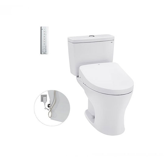 Bồn cầu 2 khối kết hợp nắp điện tử TOTO CS735DW11 (WASHLET)
