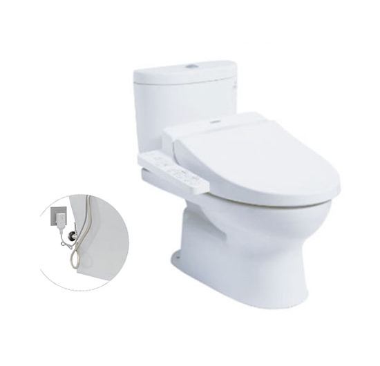 Bồn cầu 2 khối kết hợp nắp điện tử TOTO CS325DRW7 (WASHLET)