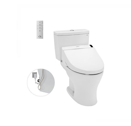 Bồn cầu 2 khối kết hợp nắp điện tử TOTO CS735DW6 (WASHLET)
