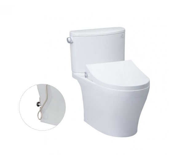Bồn cầu TOTO 2 khối CS767RE4 (Nắp rửa cơ Ecowasher)
