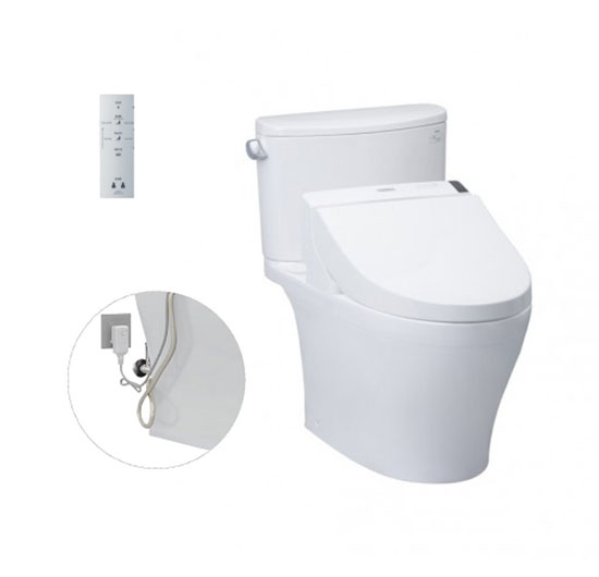 Bồn cầu 2 khối kết hợp nắp điện tử TOTO CS767RW6 (WASHLET)
